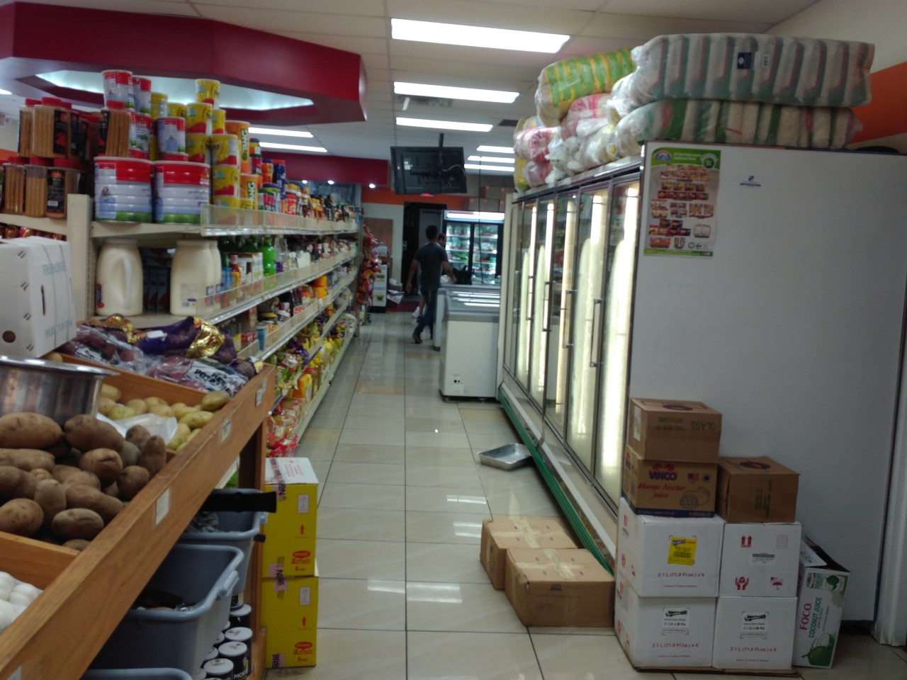 Back aisle and frozen section
