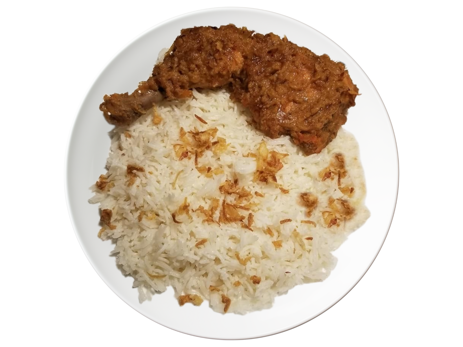 Roast pulao dinner plate
